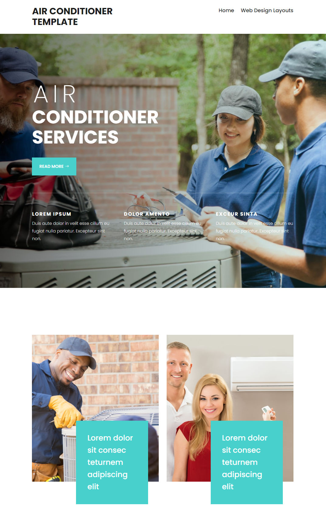 10032 – Air Conditioner Website Design