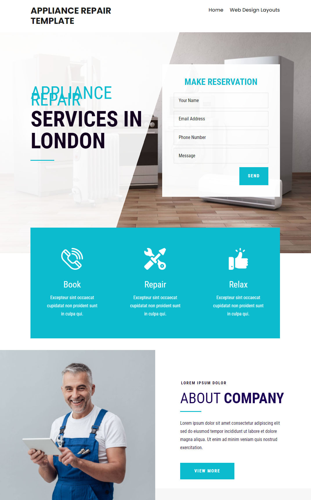 10036 – Appliance Repair Website Design