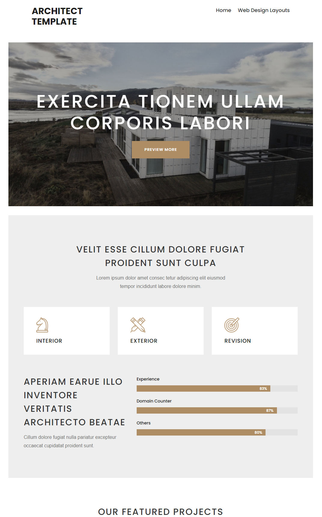 10037 – Architect Website Design