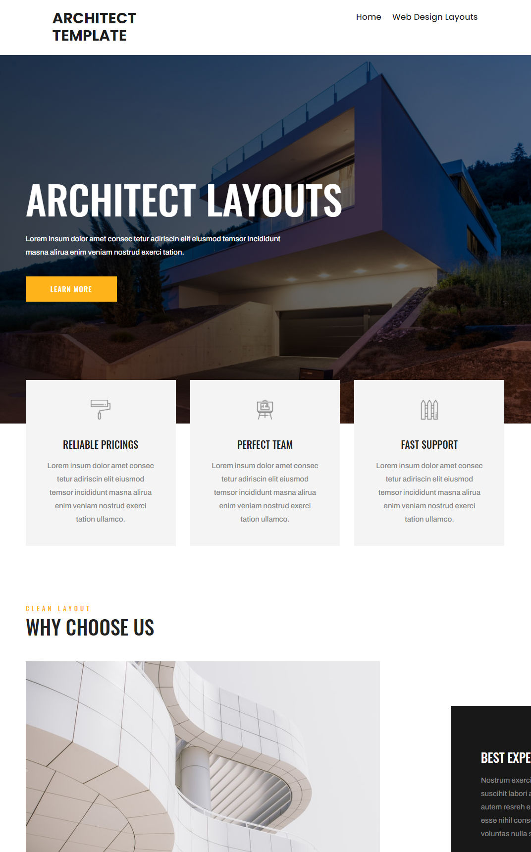 10053 – Architect Website Design