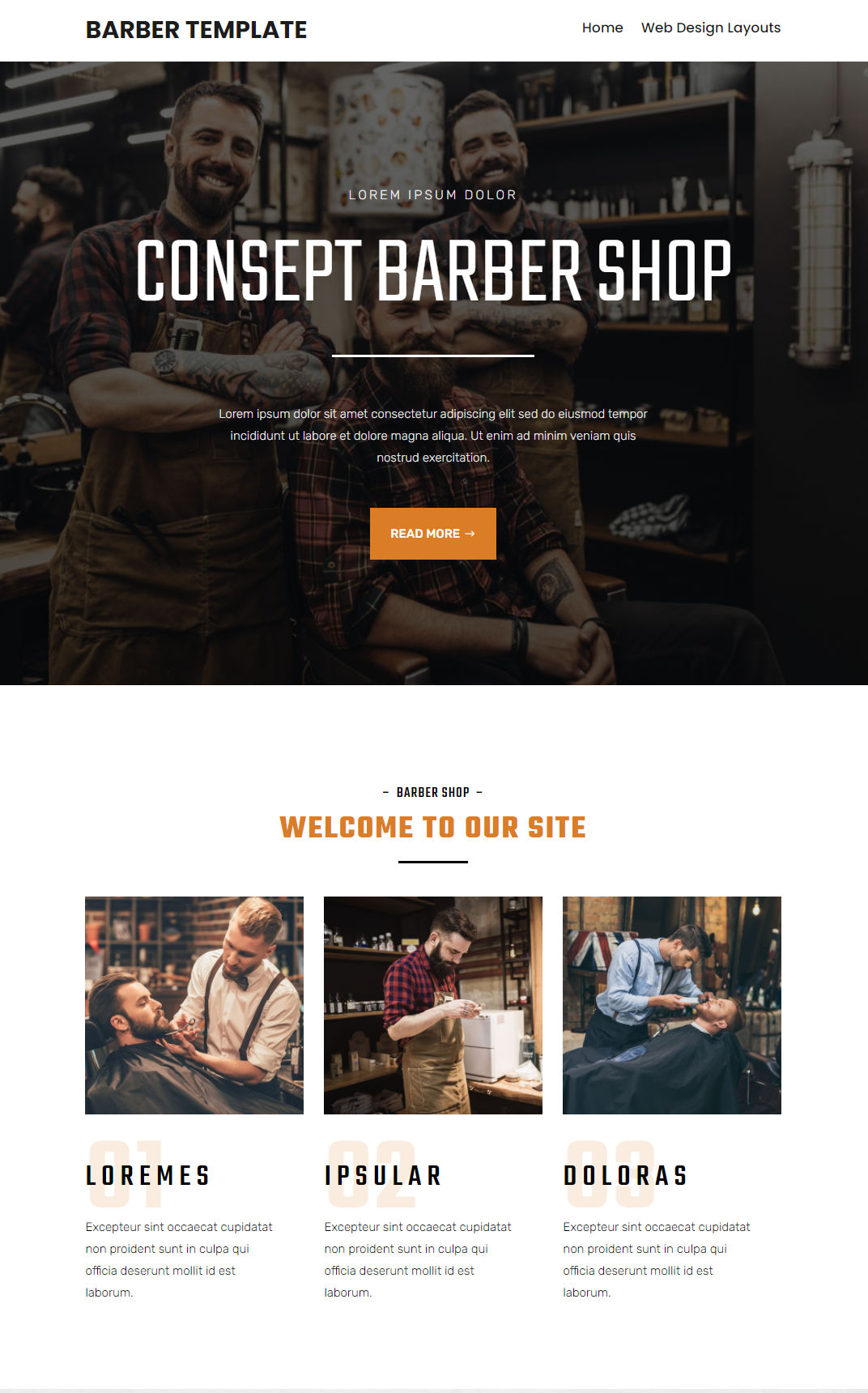 10058 – Barber Website Design