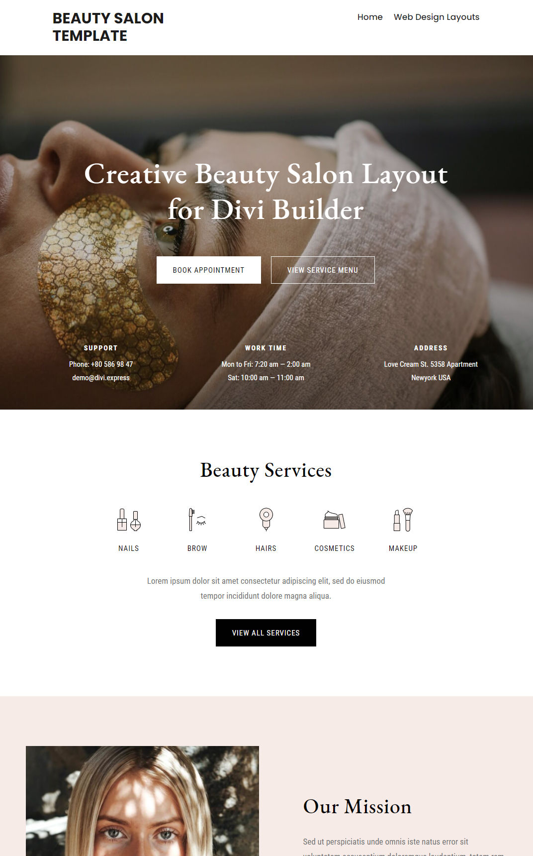 10063 – Beauty Salon Website Design