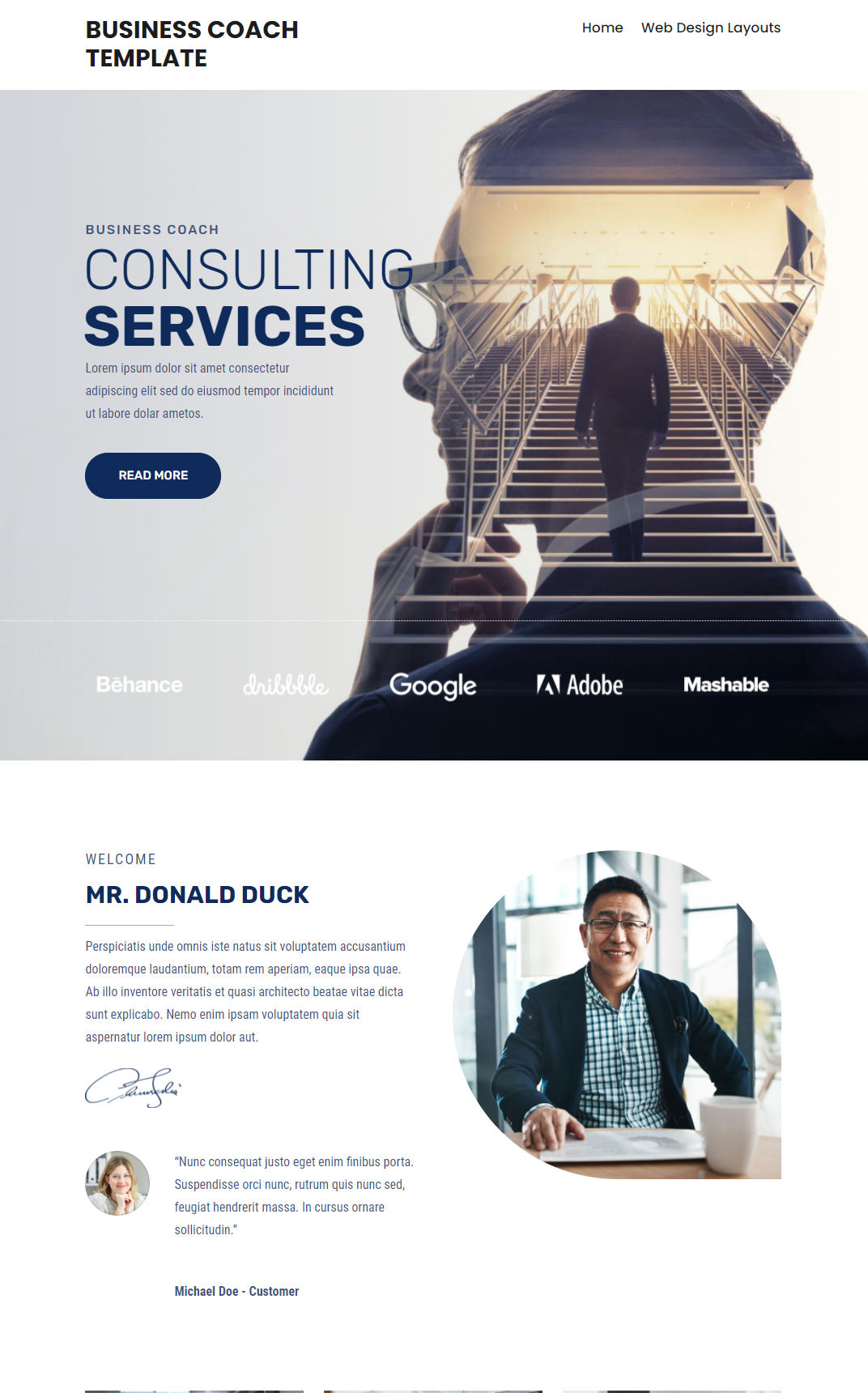 10067 – Business Coach Website Design