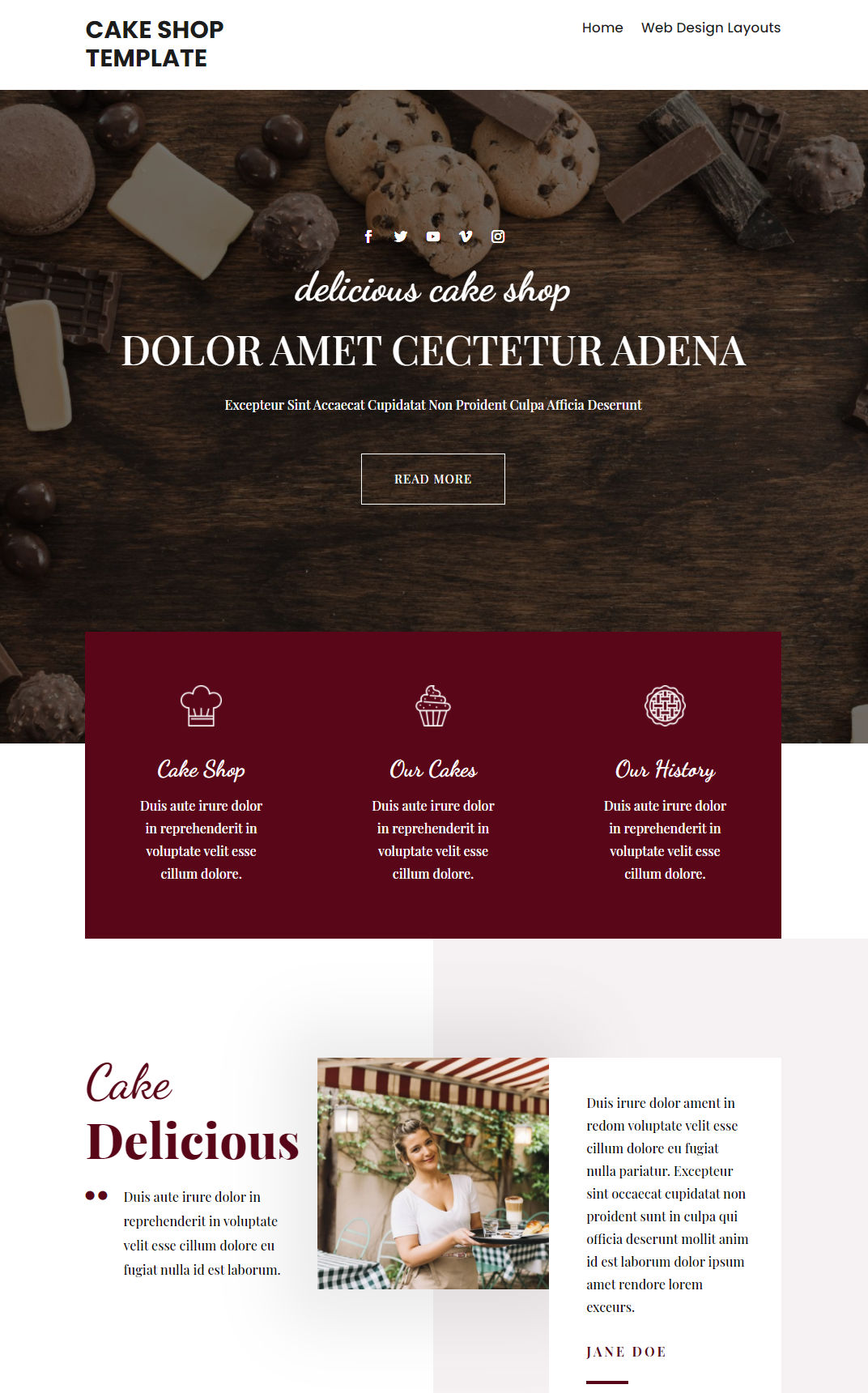 10072 – Cake Shop Website Design