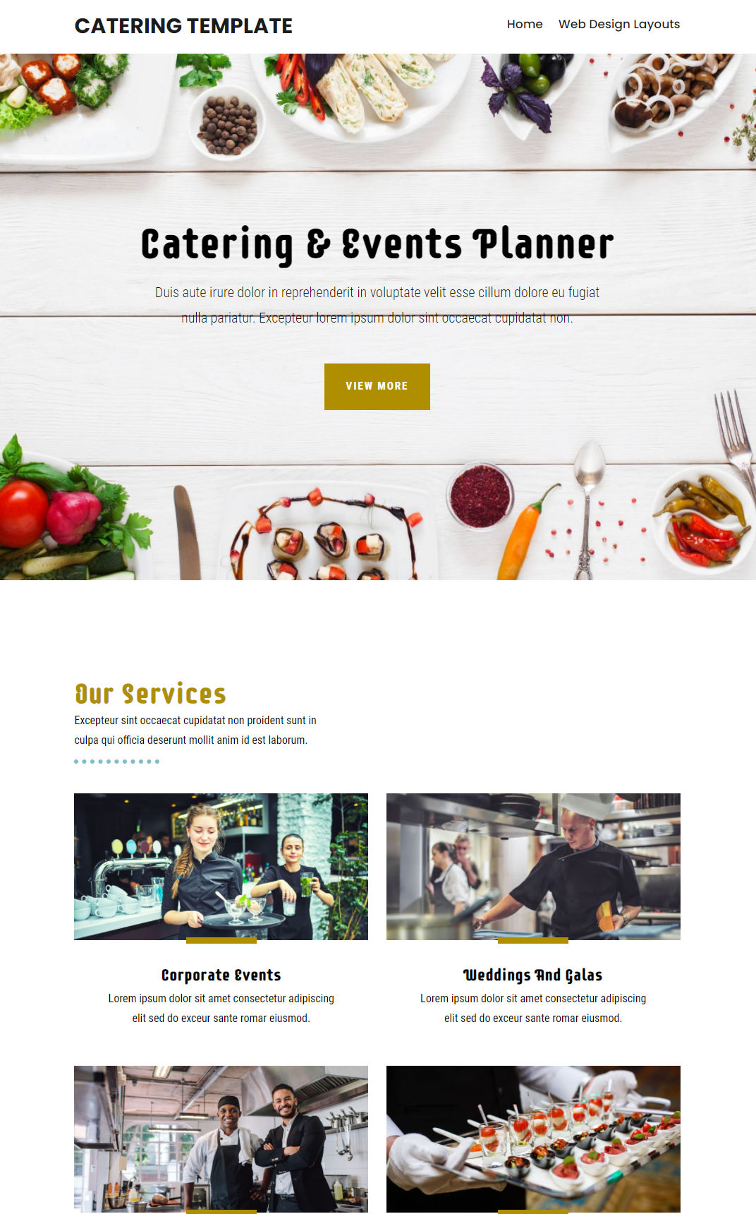 10083 – Catering Website Design