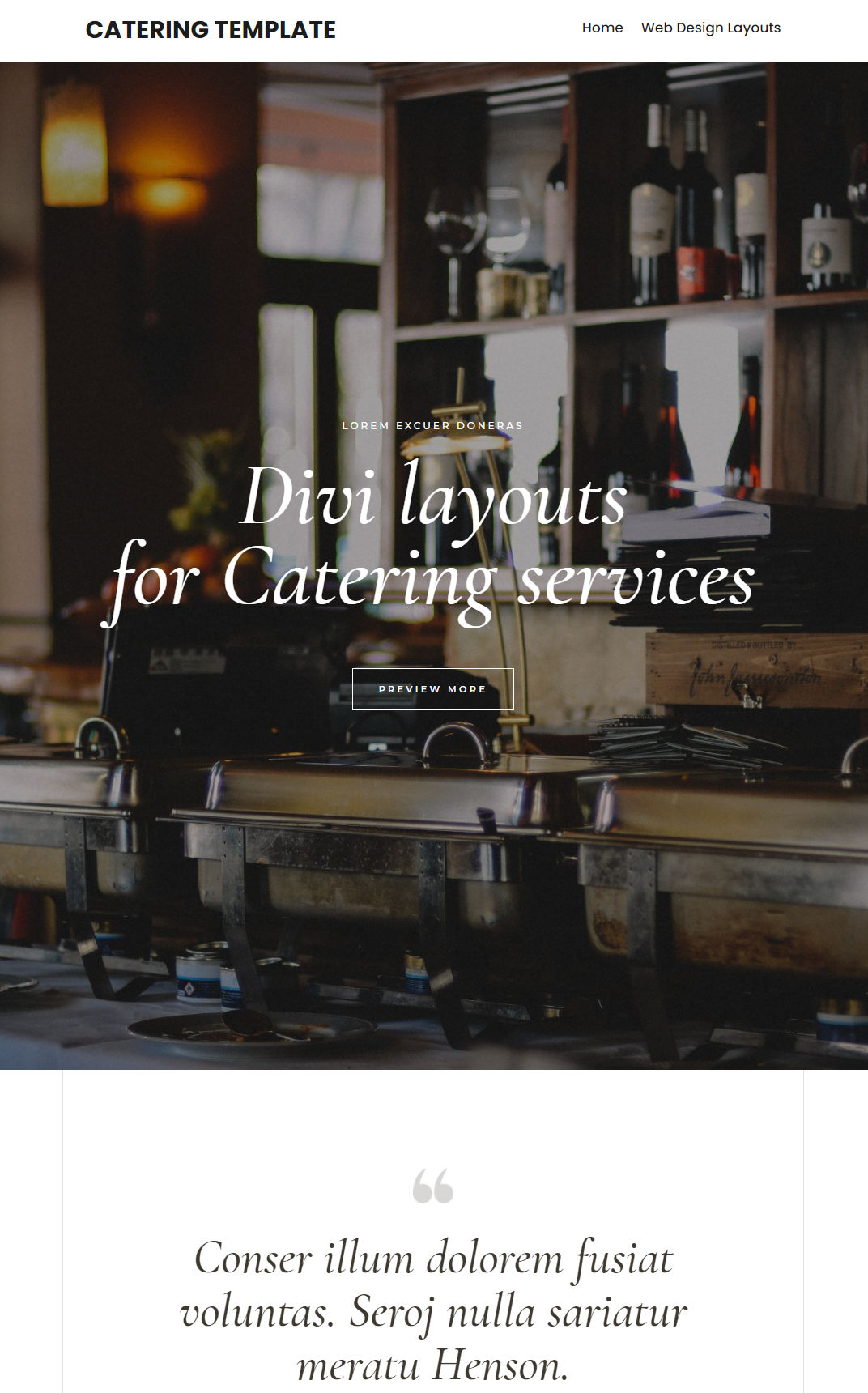 10085 – Catering Website Design