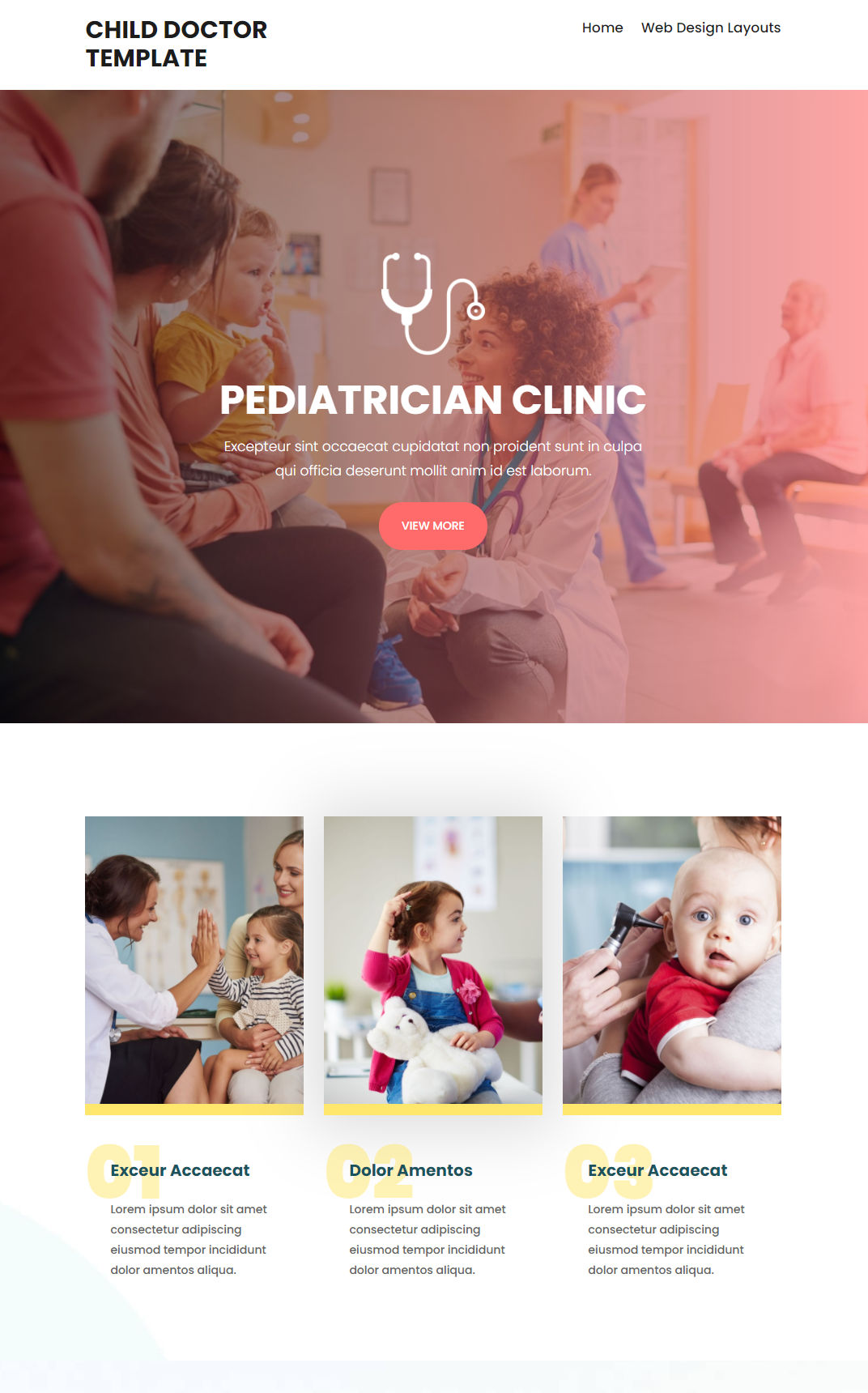 10087 – Child Doctor Website Design