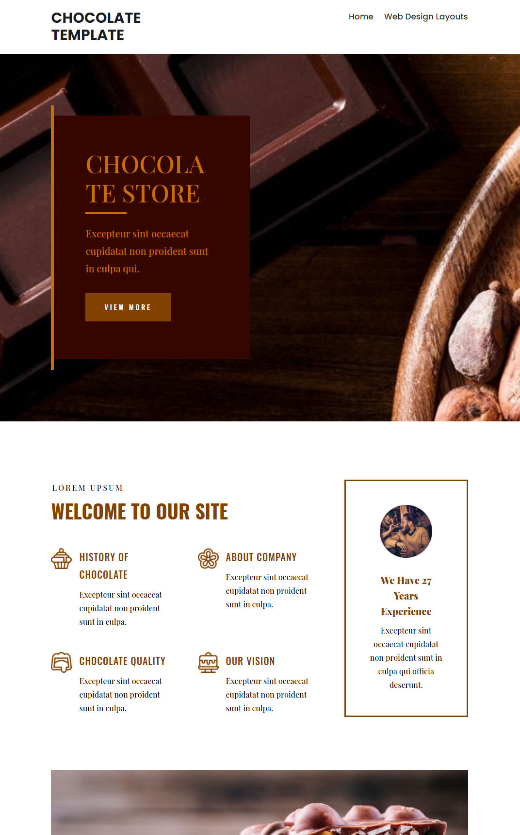 10088 – Chocolate Website Design