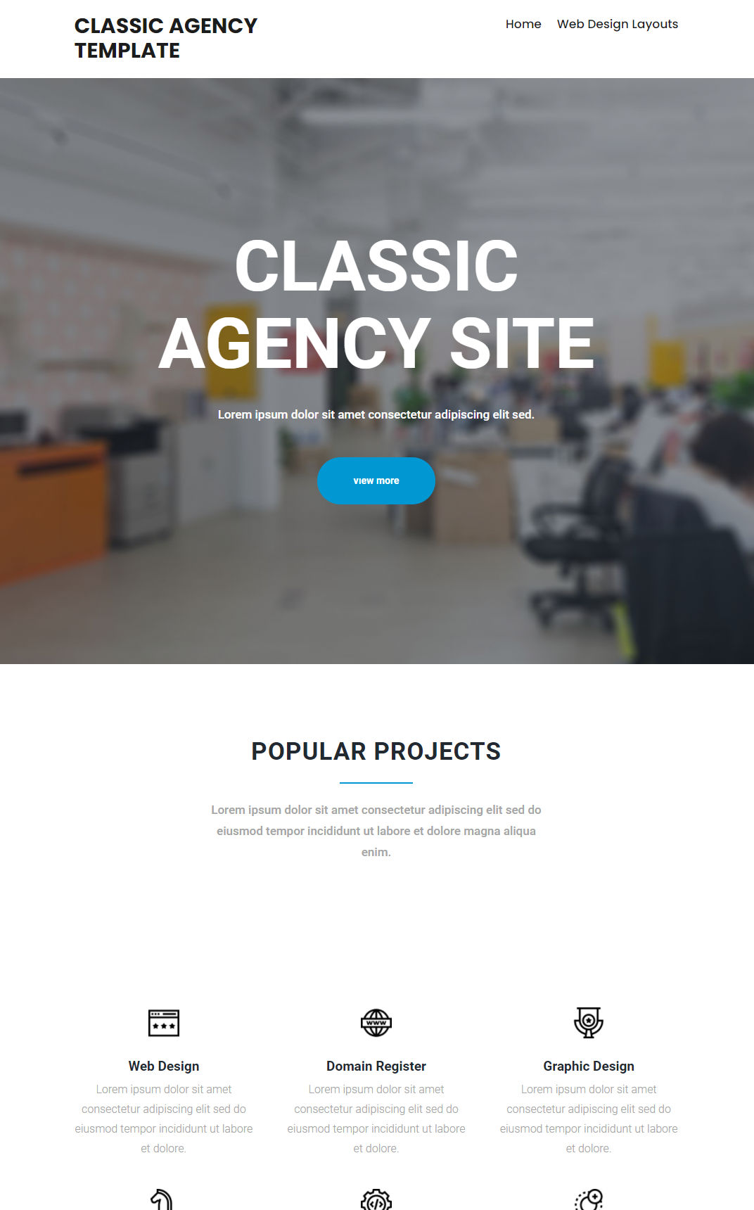 10089 – Classic Agency Website Design