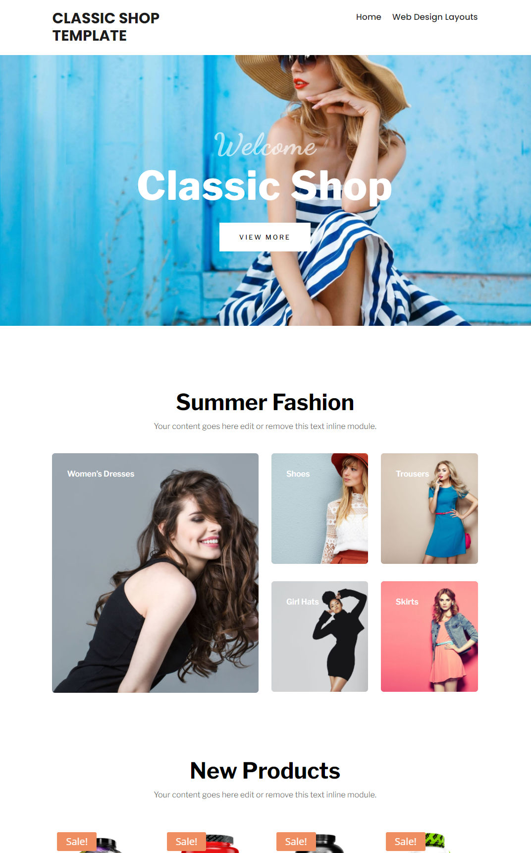 10090 – Classic Shop Website Design