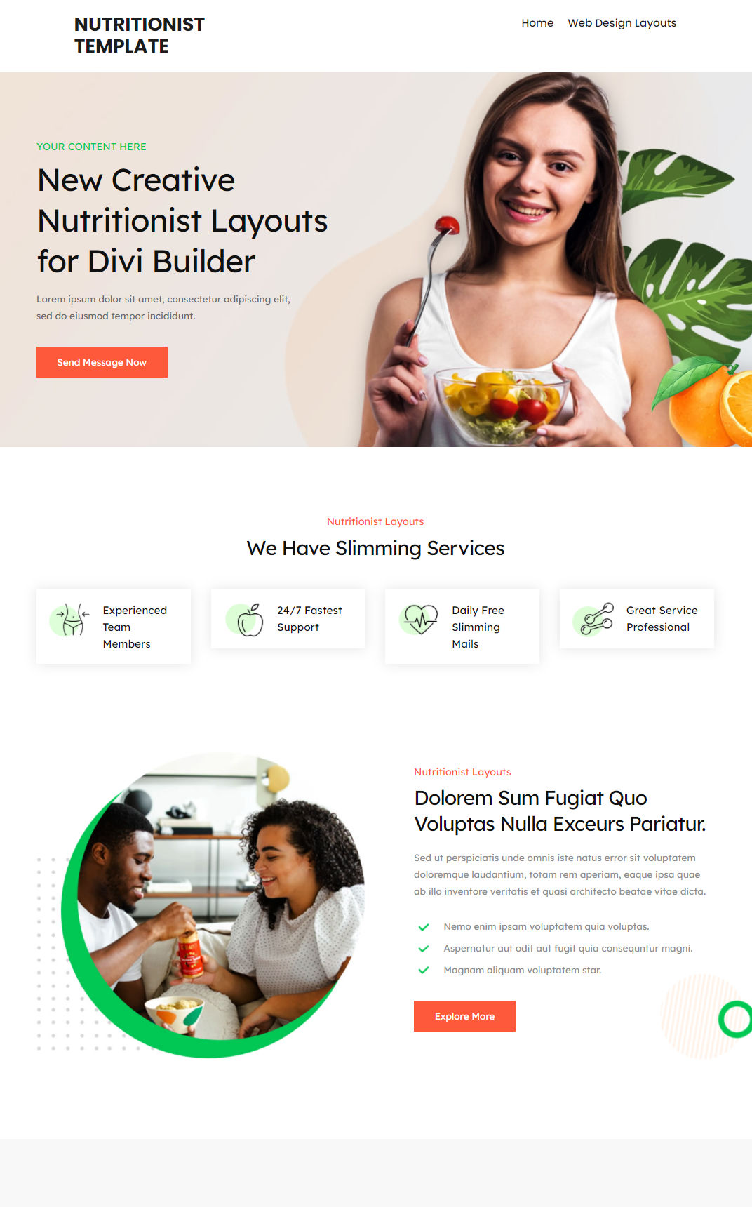 10340 – Nutritionist Website Design