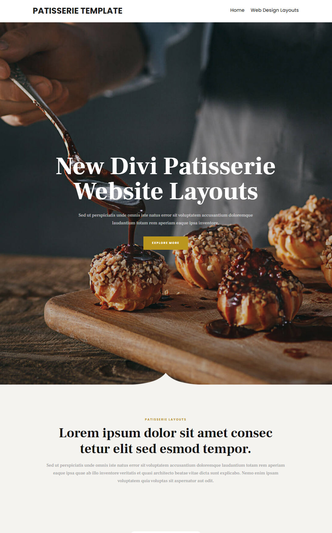 10355 – Patisserie Website Design