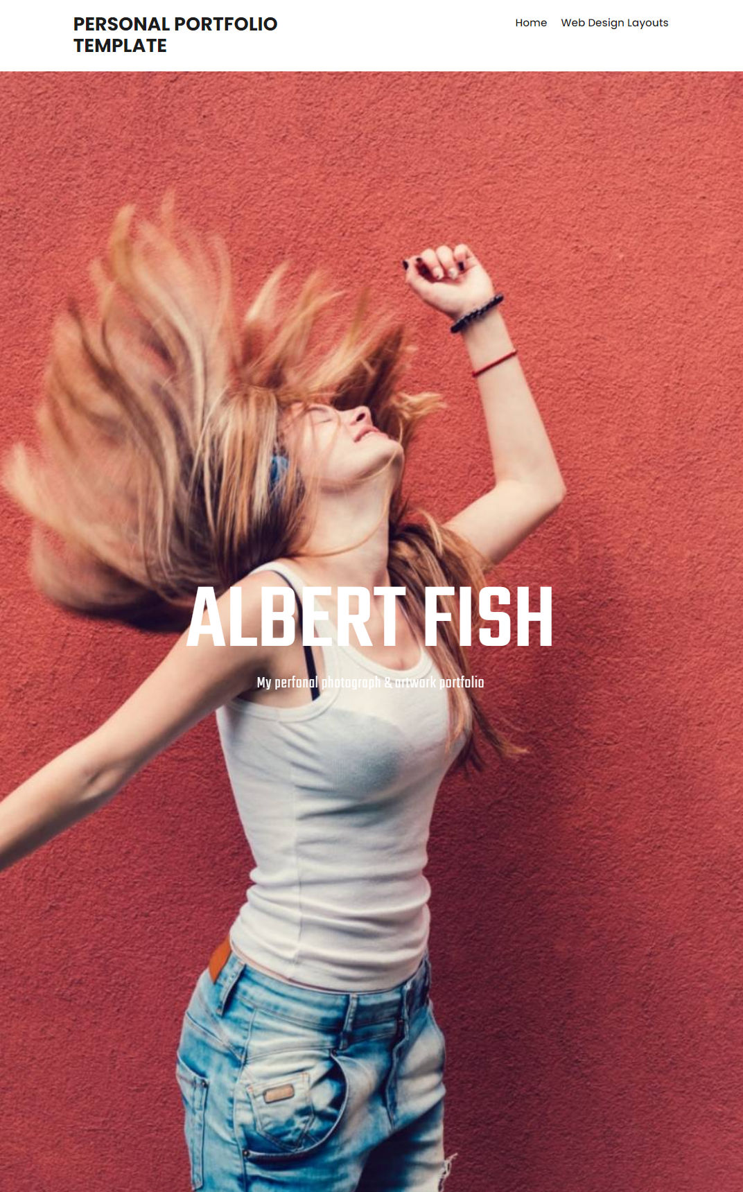 10356 – Personal Portfolio Website Design