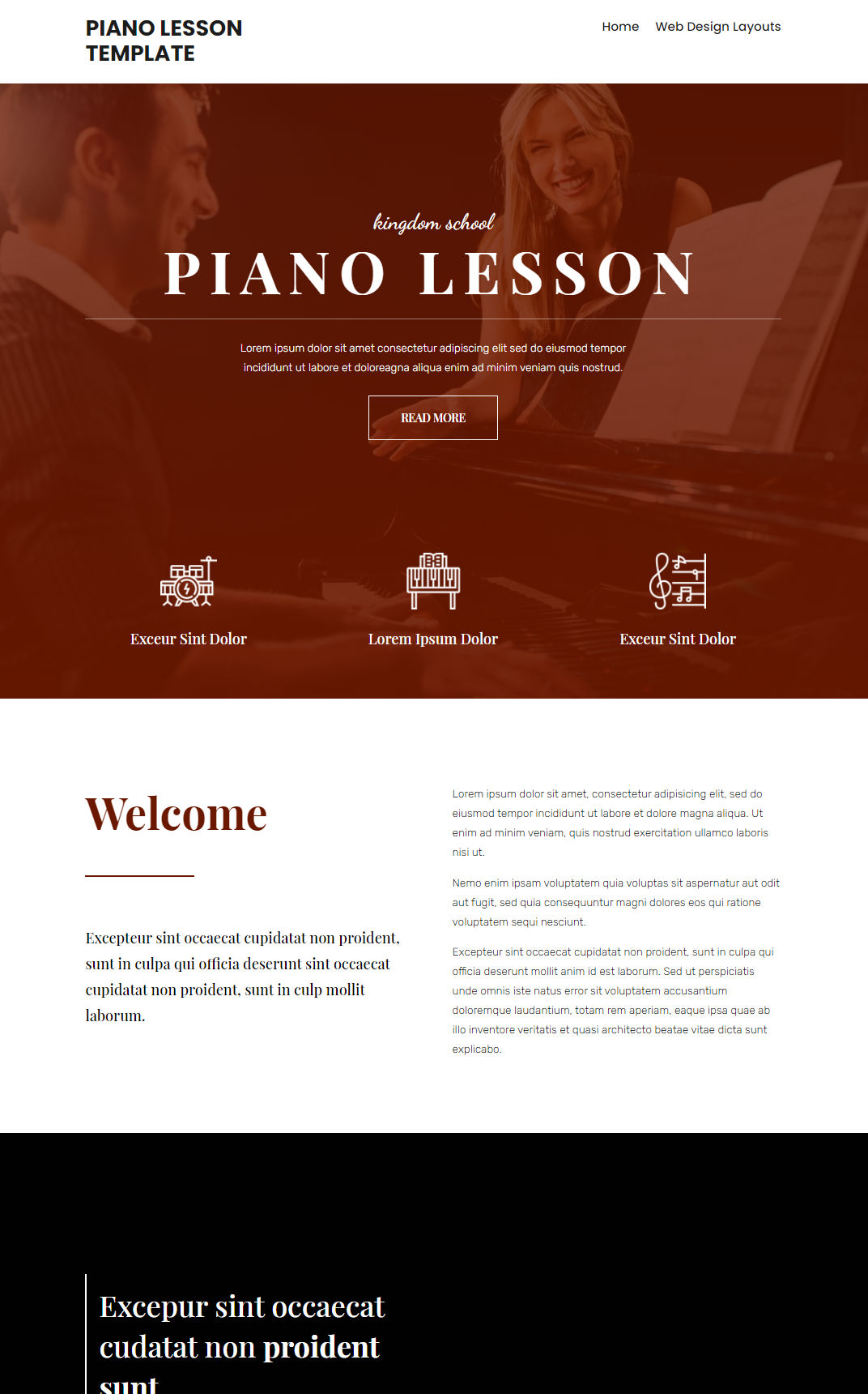 10362 – Piano Lesson Website Design