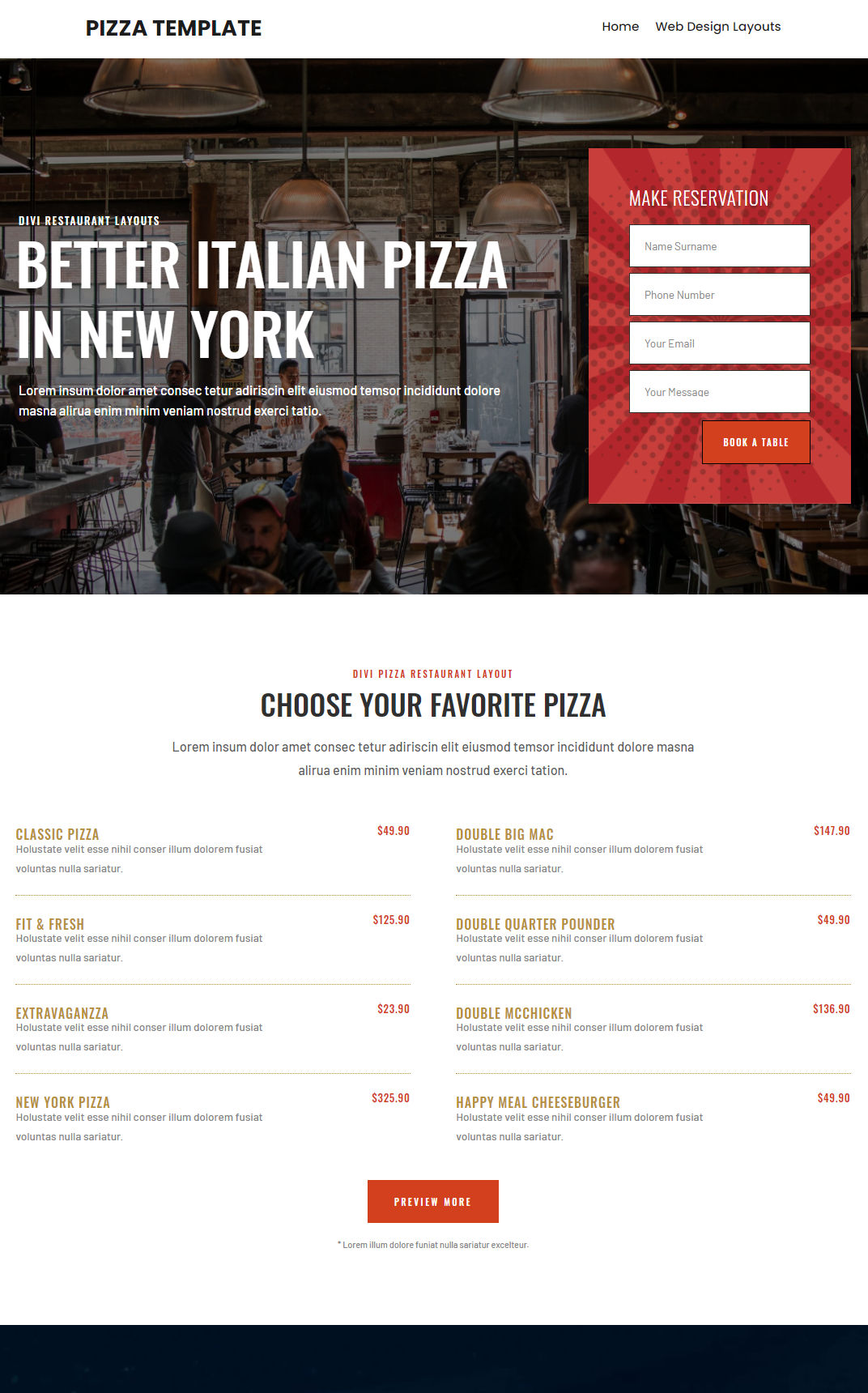 10366 – Pizza Website Design