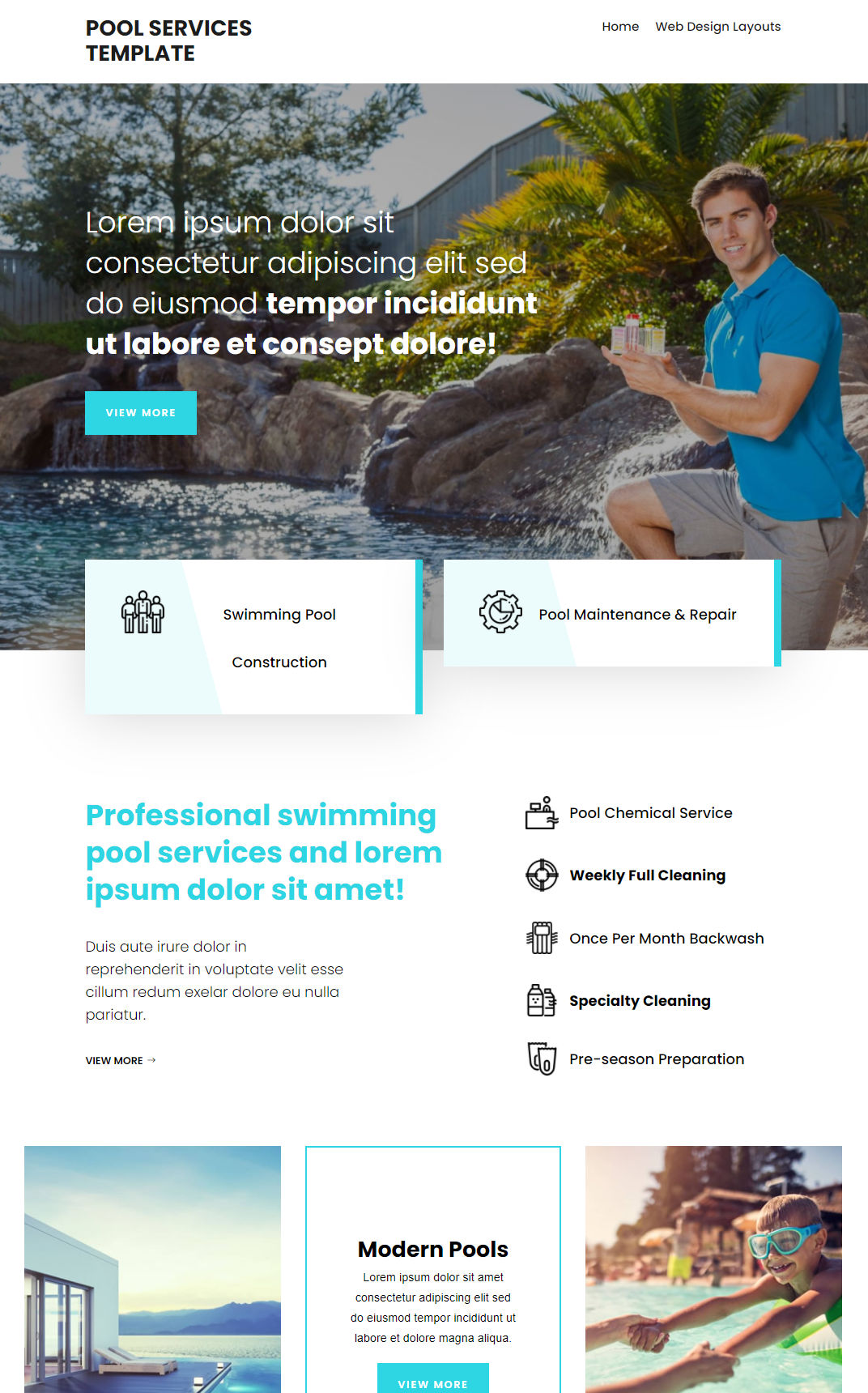 10371 – Pool Services Website Design