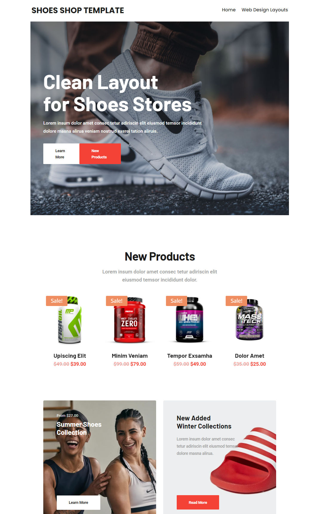 10401 – Shoes Shop Website Design
