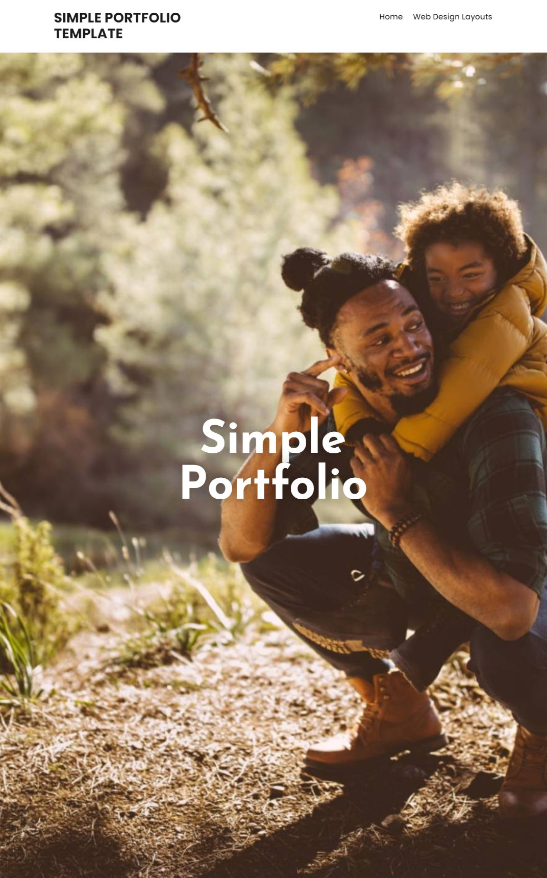 10438 – Simple Portfolio Website Design