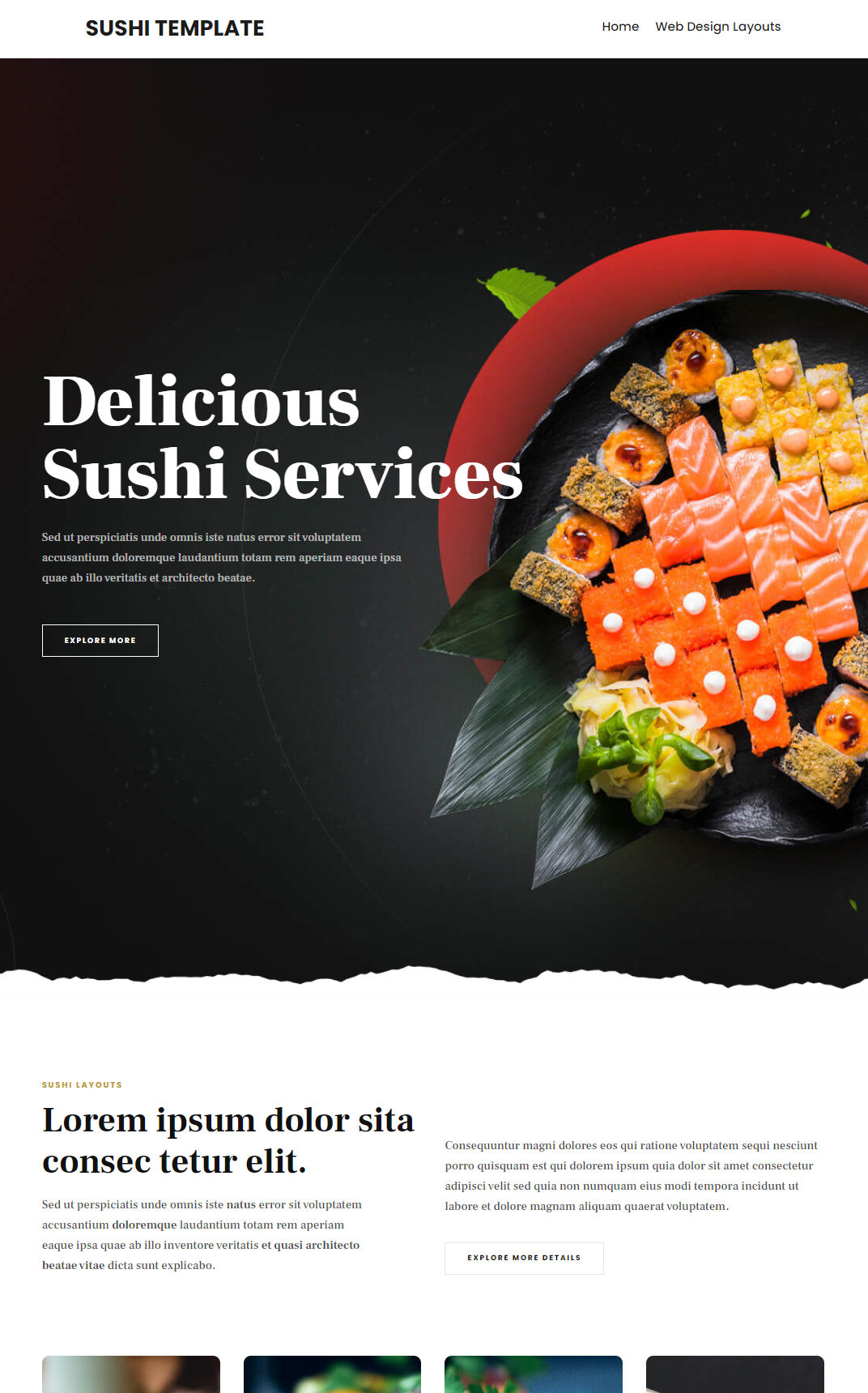 10454 – Sushi Website Design
