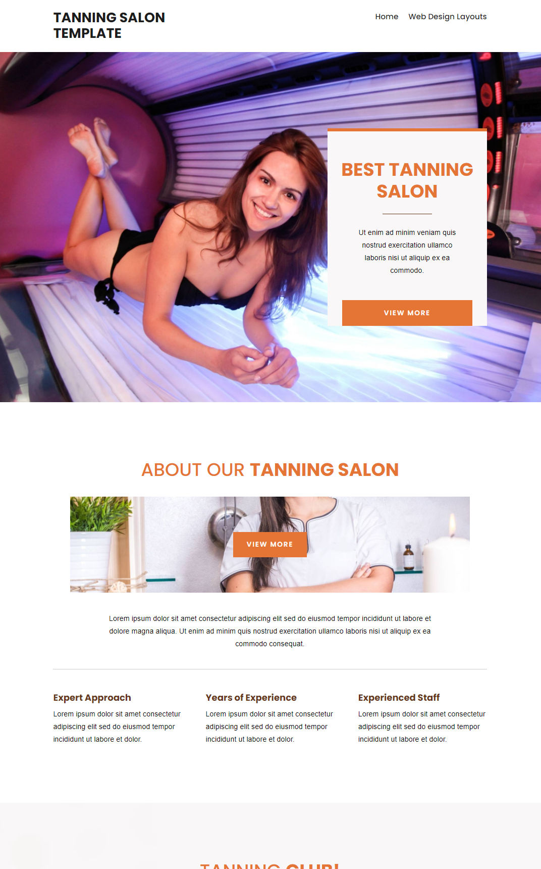 10457 – Tanning Salon Website Design