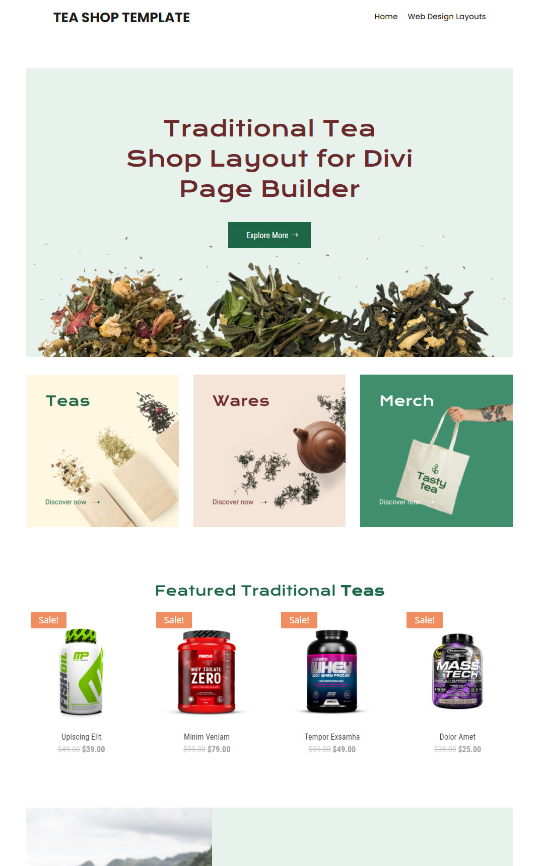 10459 – Tea Shop Website Design