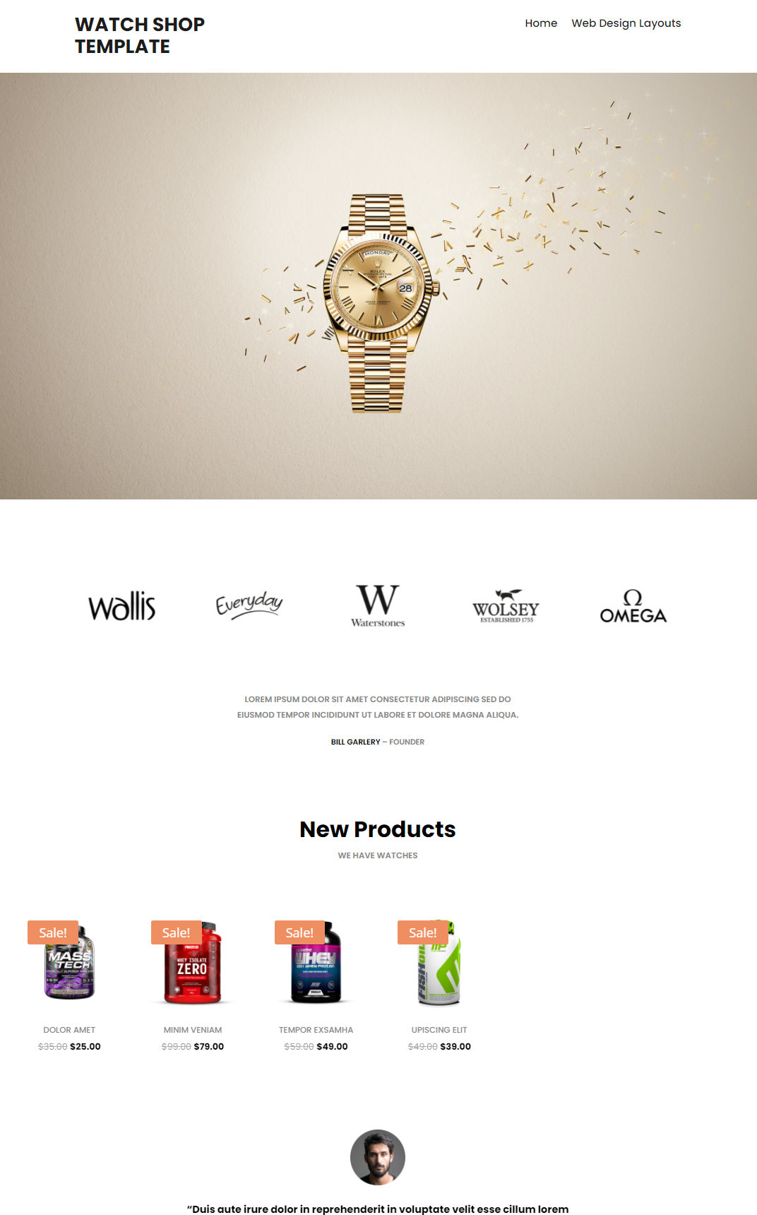 10470 – Watch Shop Website Design